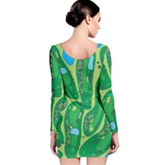 Long Sleeve Velvet Bodycon Dress 