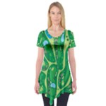 Golf Course Par Golf Course Green Short Sleeve Tunic 