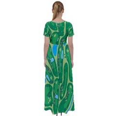 High Waist Short Sleeve Maxi Dress 
