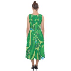 Midi Tie-Back Chiffon Dress 