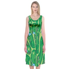 Golf Course Par Golf Course Green Midi Sleeveless Dress from ArtsNow.com