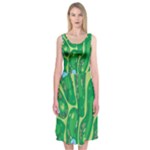 Golf Course Par Golf Course Green Midi Sleeveless Dress