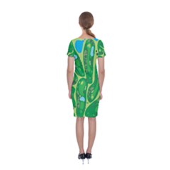 Classic Short Sleeve Midi Dress Back