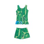 Golf Course Par Golf Course Green Kids  Boyleg Swimsuit