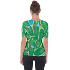 Shoulder Cut Out Short Sleeve Top 