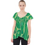 Golf Course Par Golf Course Green Lace Front Dolly Top