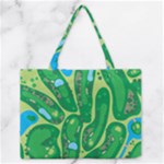 Golf Course Par Golf Course Green Zipper Medium Tote Bag