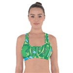Golf Course Par Golf Course Green Cross Back Sports Bra