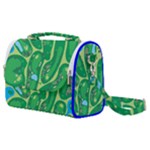 Golf Course Par Golf Course Green Satchel Shoulder Bag