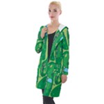 Golf Course Par Golf Course Green Hooded Pocket Cardigan