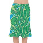 Golf Course Par Golf Course Green Short Mermaid Skirt