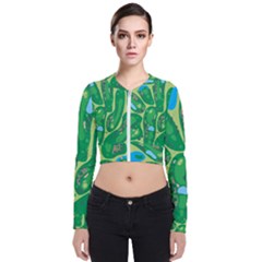 Long Sleeve Zip Up Bomber Jacket 