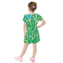 Kids  Short Sleeve Velvet Dress 