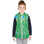 Golf Course Par Golf Course Green Kids  Hooded Puffer Vest