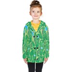 Golf Course Par Golf Course Green Kids  Double Breasted Button Coat