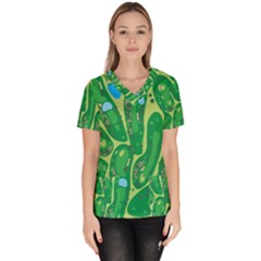 Women s V-Neck Scrub Top 