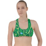 Golf Course Par Golf Course Green Criss Cross Racerback Sports Bra
