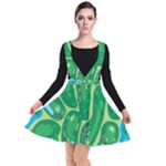 Golf Course Par Golf Course Green Plunge Pinafore Dress