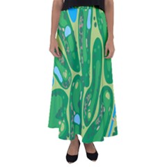 Flared Maxi Skirt 