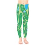 Golf Course Par Golf Course Green Kids  Leggings