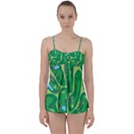 Golf Course Par Golf Course Green Babydoll Tankini Set