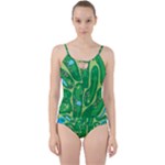 Golf Course Par Golf Course Green Cut Out Top Tankini Set