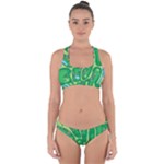 Golf Course Par Golf Course Green Cross Back Hipster Bikini Set