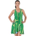 Golf Course Par Golf Course Green Show Some Back Chiffon Dress