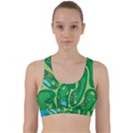 Golf Course Par Golf Course Green Back Weave Sports Bra