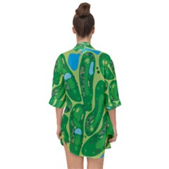 Open Front Chiffon Kimono 