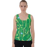 Golf Course Par Golf Course Green Velvet Tank Top