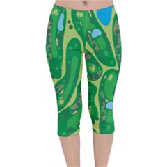 Velvet Capri Leggings  