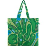 Golf Course Par Golf Course Green Canvas Travel Bag