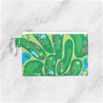 Golf Course Par Golf Course Green Canvas Cosmetic Bag (Small)