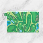 Golf Course Par Golf Course Green Canvas Cosmetic Bag (Large)