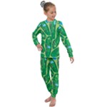 Golf Course Par Golf Course Green Kids  Long Sleeve Set 