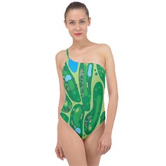 Classic One Shoulder Swimsuit 