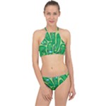 Golf Course Par Golf Course Green Racer Front Bikini Set
