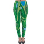 Golf Course Par Golf Course Green Lightweight Velour Leggings