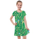 Golf Course Par Golf Course Green Kids  Cross Web Dress