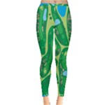 Golf Course Par Golf Course Green Inside Out Leggings