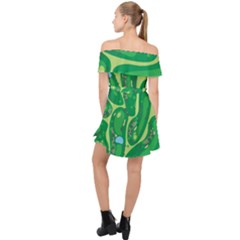 Off Shoulder Chiffon Dress 