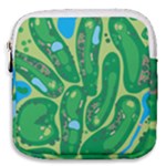 Golf Course Par Golf Course Green Mini Square Pouch
