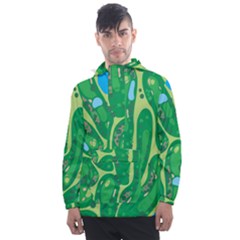 Men s Front Pocket Pullover Windbreaker 