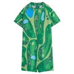 Kids  Boyleg Half Suit Swimwear 