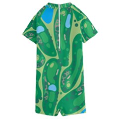 Kids  Boyleg Half Suit Swimwear 