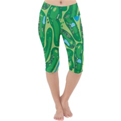 Lightweight Velour Cropped Yoga Leggings 