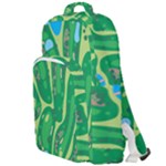 Golf Course Par Golf Course Green Double Compartment Backpack