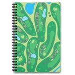 Golf Course Par Golf Course Green 5.5  x 8.5  Notebook