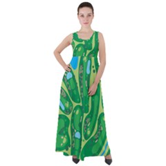 Empire Waist Velour Maxi Dress 